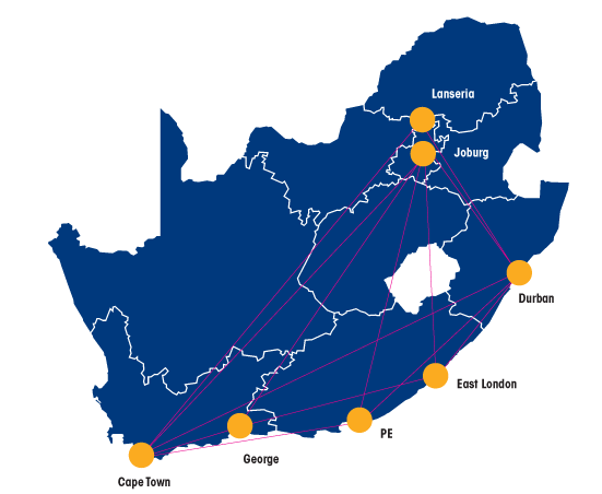 Flyafair Route Map October 2020